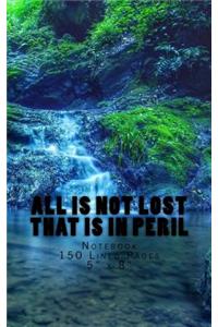 All is Not Lost That is in Peril