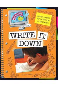 Write It Down