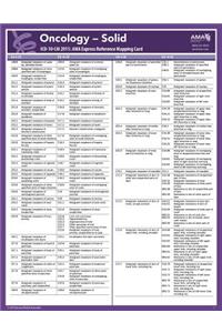 ICD-10 Mappings 2015 Express Reference Coding Card: Oncology - Solid