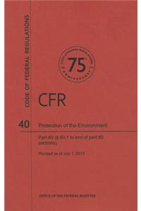 Protection of the Environment, Part 60