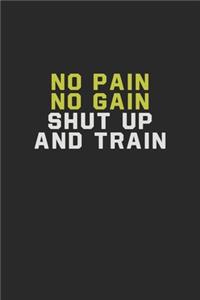 No Pain No Gain Shut Up and Train