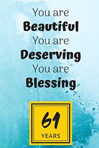 61th Birthday Journal