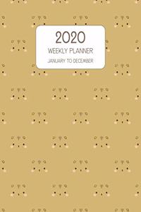 2020 Weekly Planner January to December