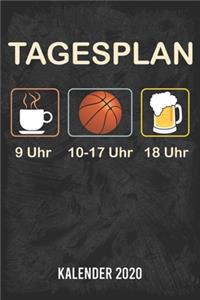 Tagesplan Basketball Kalender 2020