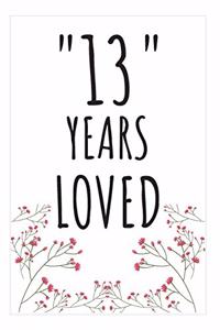 Years Loved Notebook