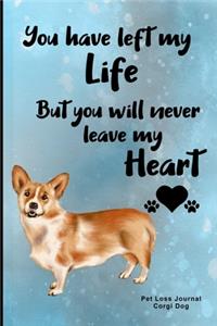 Pet Loss Journal Corgi Dog
