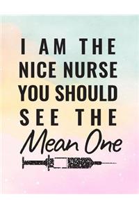 I Am The Nice Nurse You Should See The Mean One