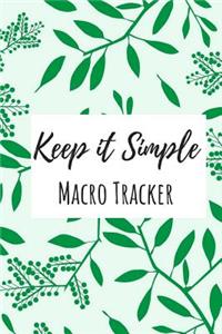 Keep It Simple Macro Tracker