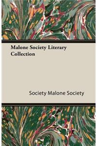 Malone Society Literary Collection