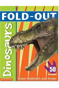 Fold-Out Dinosaurs: Giant Wall Chart & Poster