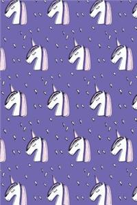Journal Notebook Sketchy Unicorns Pattern 5