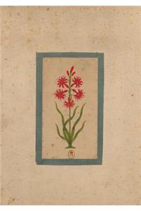 Carnet Ligné Fleur 1, Miniature Indienne 18e Siècle