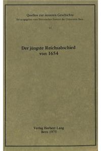 Der Juengste Reichsabschied Von 1654