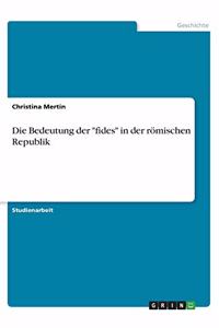 Bedeutung der fides in der römischen Republik