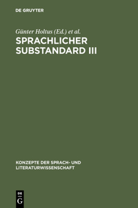 Sprachlicher Substandard III