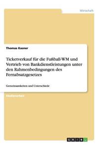 Ticketverkauf für die Fußball-WM und Vertrieb von Bankdienstleistungen unter den Rahmenbedingungen des Fernabsatzgesetzes