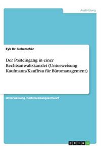 Posteingang in einer Rechtsanwaltskanzlei (Unterweisung Kaufmann/Kauffrau für Büromanagement)