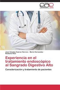 Experiencia en el tratamiento endoscópico al Sangrado Digestivo Alto