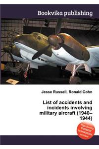 List of Accidents and Incidents Involving Military Aircraft (1940-1944)