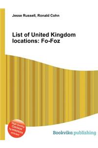 List of United Kingdom Locations