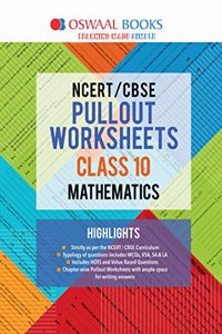 Oswaal NCERT & CBSE Pullout Worksheets Class 10 Maths (For March 2020 Exam)