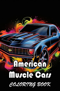 American Muscle Cars Coloring Book for Adult