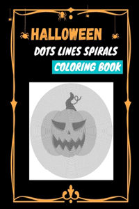 Halloween Dots Lines Spirals Coloring Book
