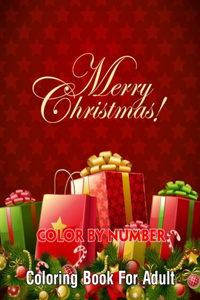 Merry Christmas Color By Number Coloring Book For Adult
