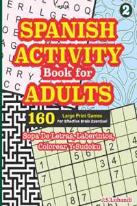 SPANISH ACTIVITY Book for ADULTS