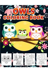 Owls Coloring Book