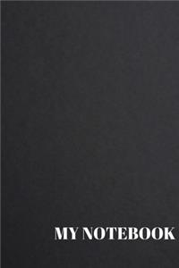 My Simple Black Lined Notebook