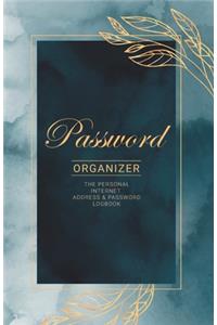 Password Log Book - Protect your usernames and passwords in one secure and convenient place - Password Logbook size 5.5 x 8.5 inch 110 Pages - Key Logbook