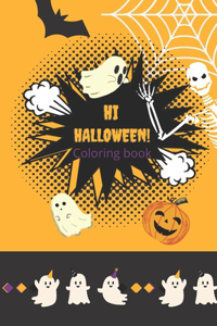 Hi Halloween coloring book