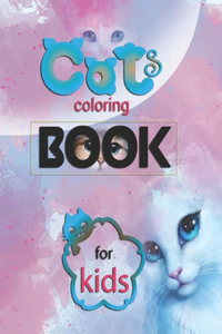 Cats coloring book for kids