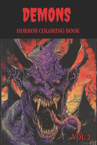 Demons Horror Coloring Book for Adults