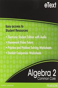 Prentice Hall Common Core Algebra 2 Student Edition eBook on CD ROM Grade 10/11