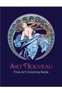 Art Nouveau Fine Art Coloring Book