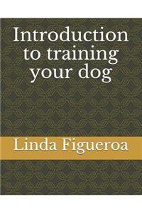 Introduction to training your dog