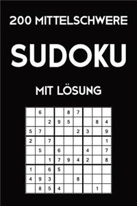 200 mittelschwere Sudoku mit Lösung