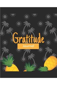 Gratitude Journal: Gratitude Pineapple Journal Notebook Diary Composition Book To Write In- Large 8x10 130 Pages