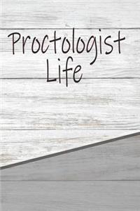 Proctologist Life: Personalized Rustic Isometric Dot Notebook 120 Pages 6x9