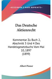 Das Deutsche Aktienrecht