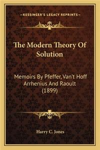 Modern Theory of Solution