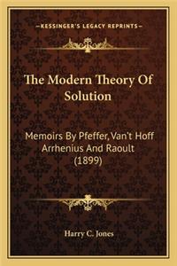 Modern Theory of Solution