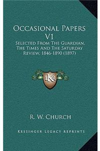 Occasional Papers V1