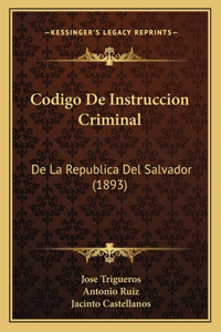 Codigo De Instruccion Criminal