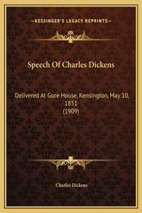 Speech Of Charles Dickens