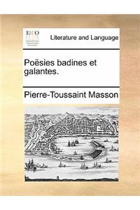 Poesies Badines Et Galantes.