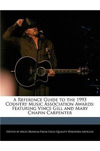 A Reference Guide to the 1993 Country Music Association Awards