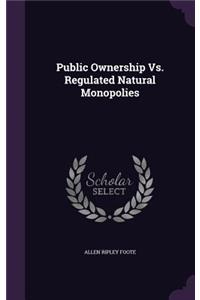 Public Ownership vs. Regulated Natural Monopolies